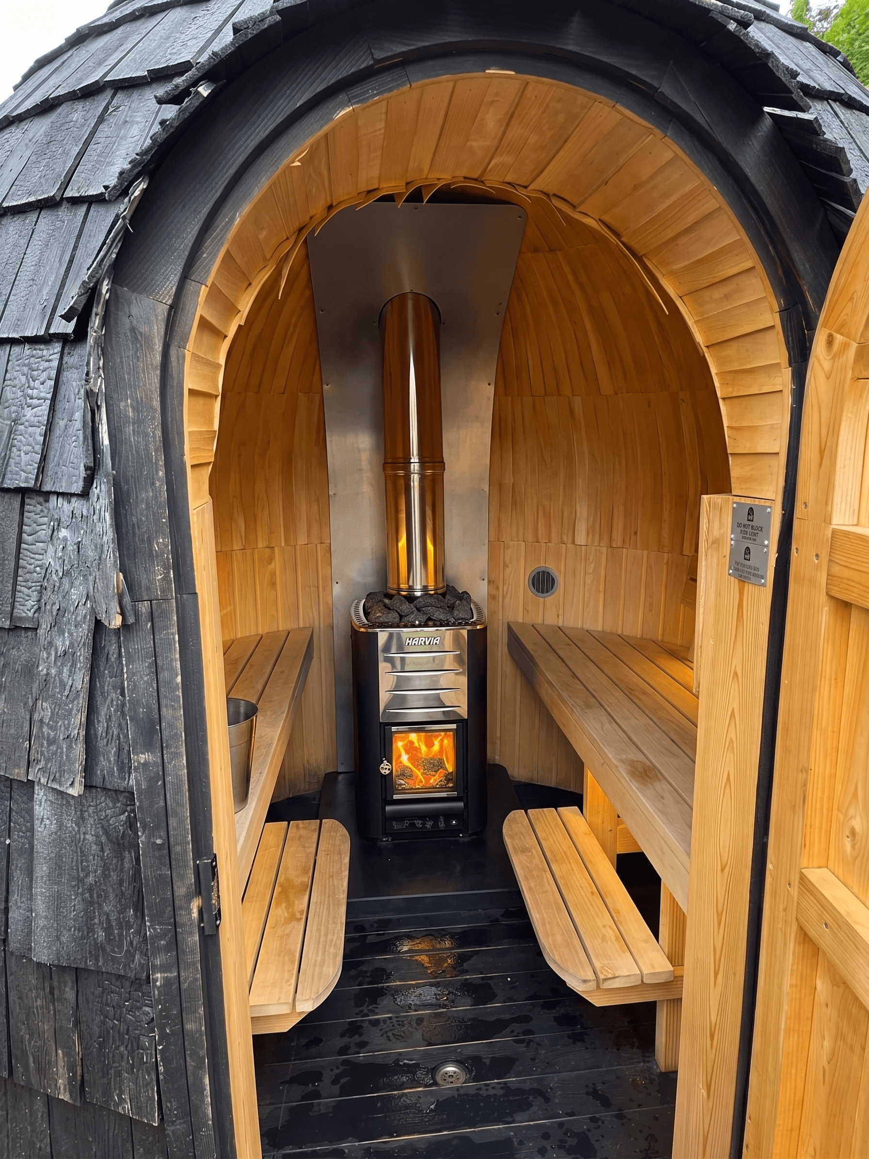 Wood-Fired Saunas - Interior