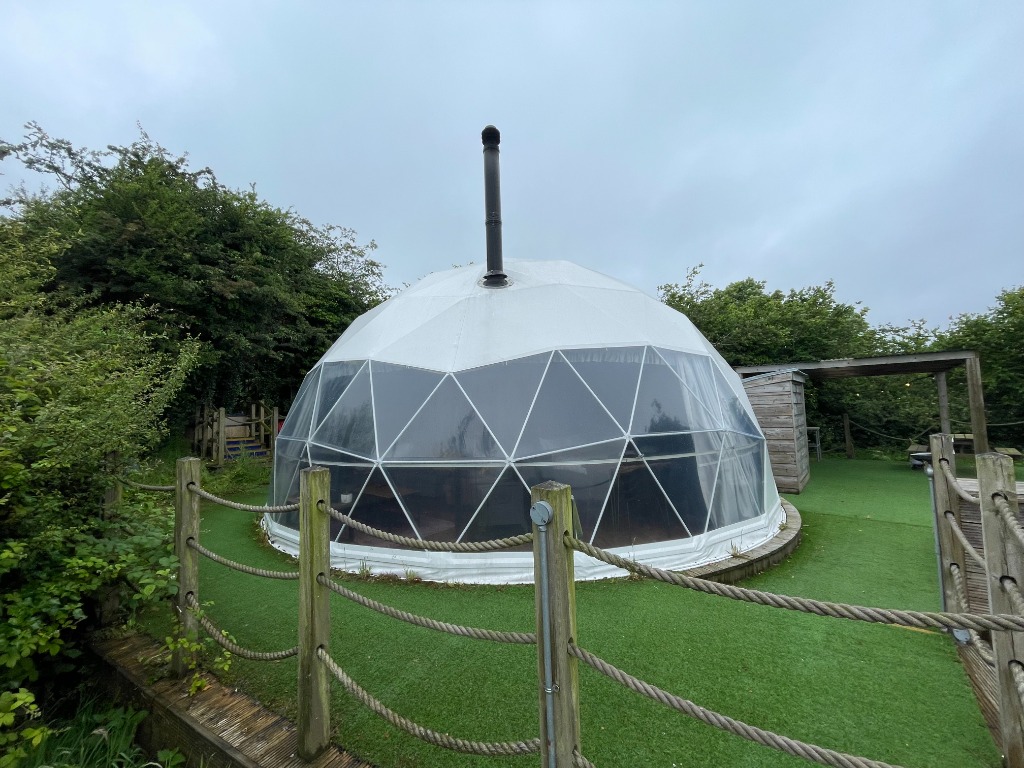 Forest Dome Geodesic Exterior